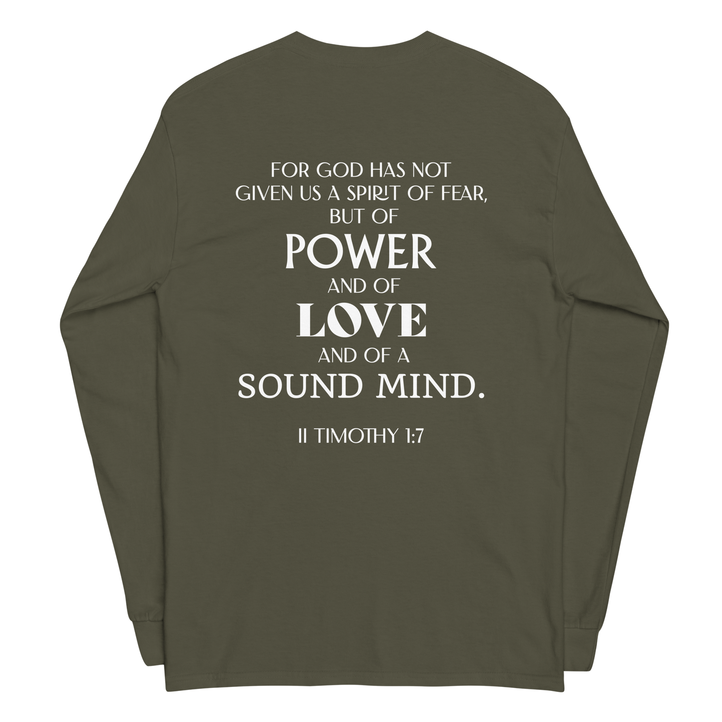 Sound Mind - Long Sleeve Shirt (Military Green)