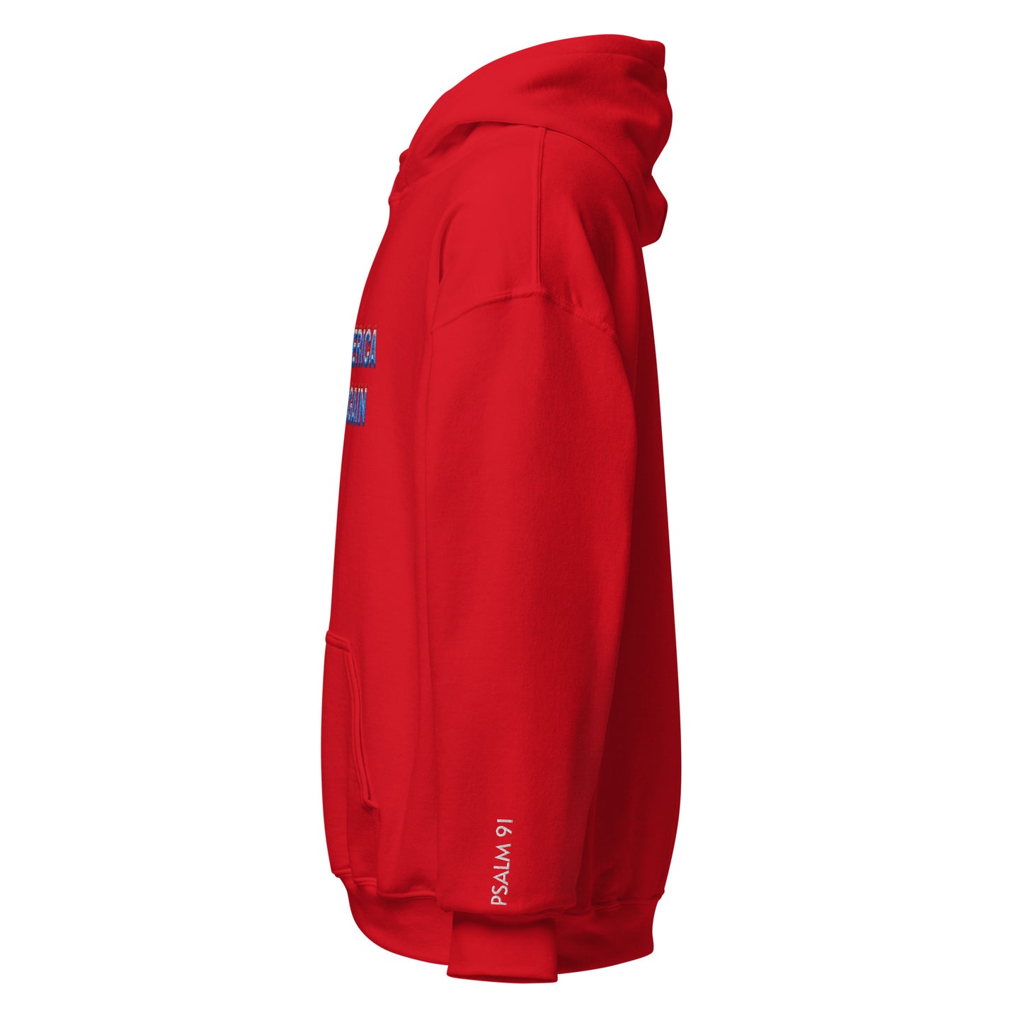 Embroidered MAGA Hoodie (Reagan Red)