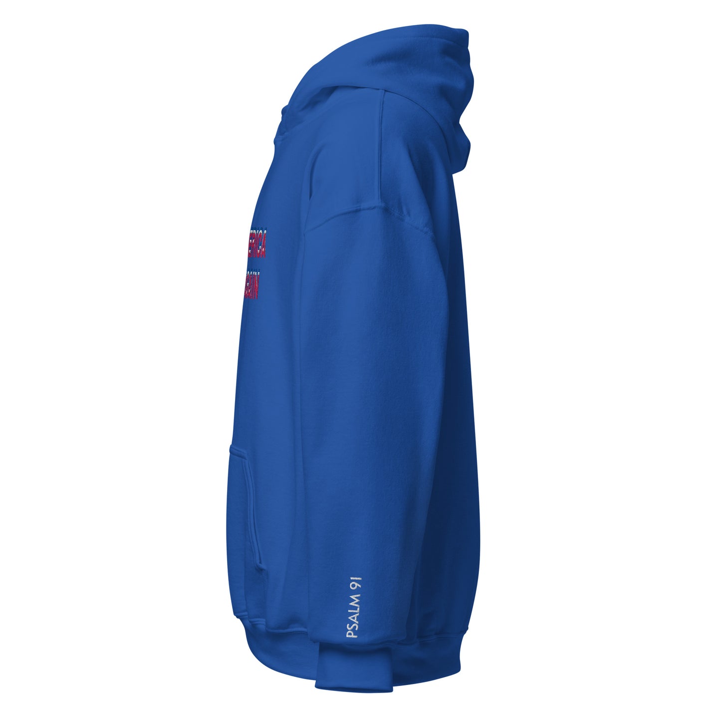 Embroidered MAGA Hoodie (Royal Blue)