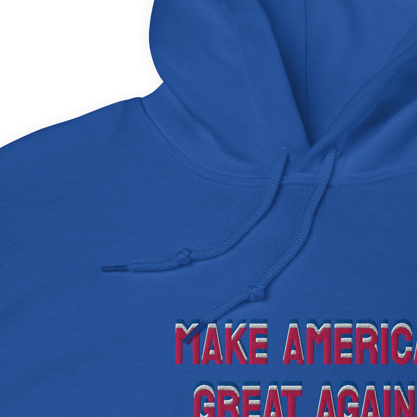 Embroidered MAGA Hoodie (Royal Blue)