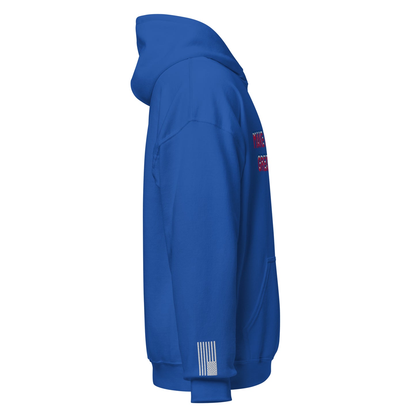 Embroidered MAGA Hoodie (Royal Blue)