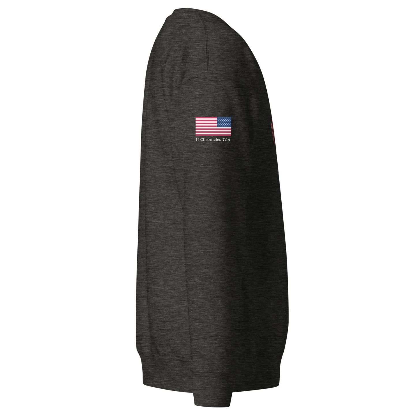 Pray for the USA Sweatshirt (Charcoal Heather)