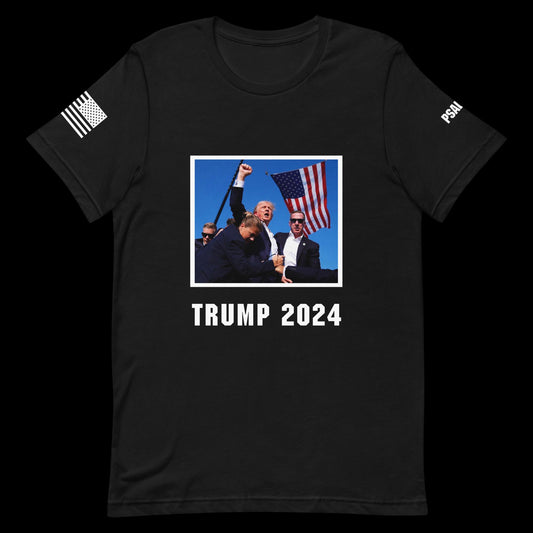 Trump 2024 - Iconic Fight Image (Black)