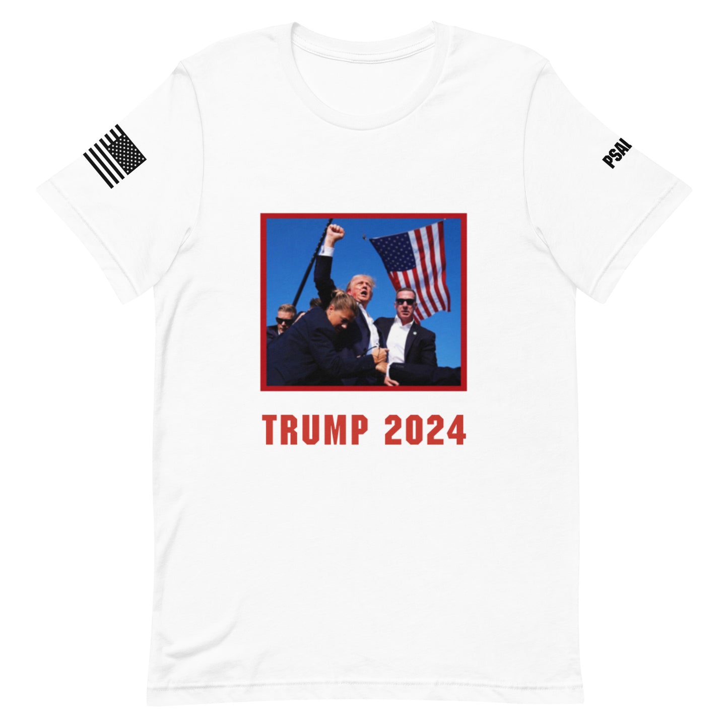 Trump 2024 - Iconic Fight Image (White)